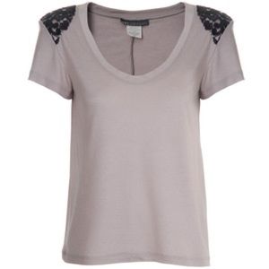Erin Kleinberg Padded Shoulder Tee